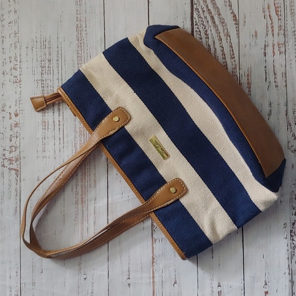 MARC FISHER WOVEN TOTE BAG PURSE - Picture 1 of 9